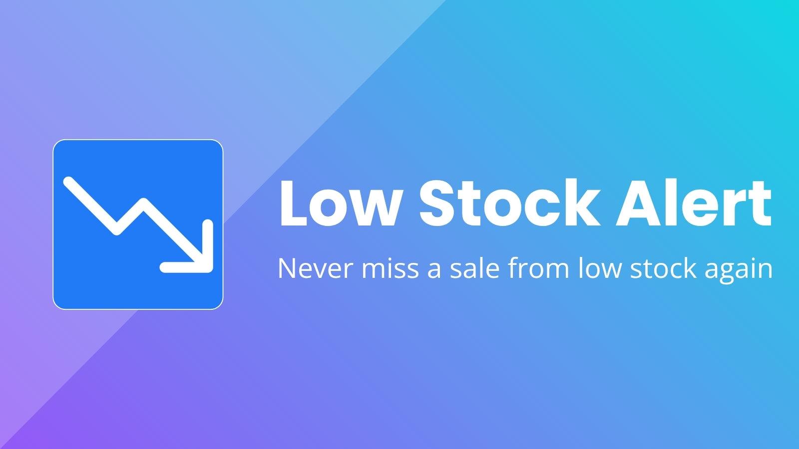 Elevix: Low Stock Alert
