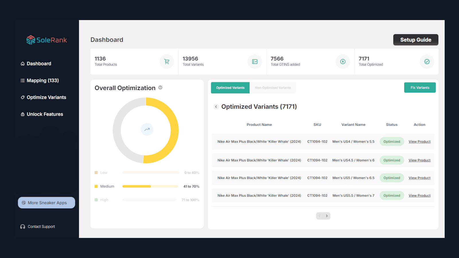 SoleRank - GTIN Sneaker & Product Optimizer