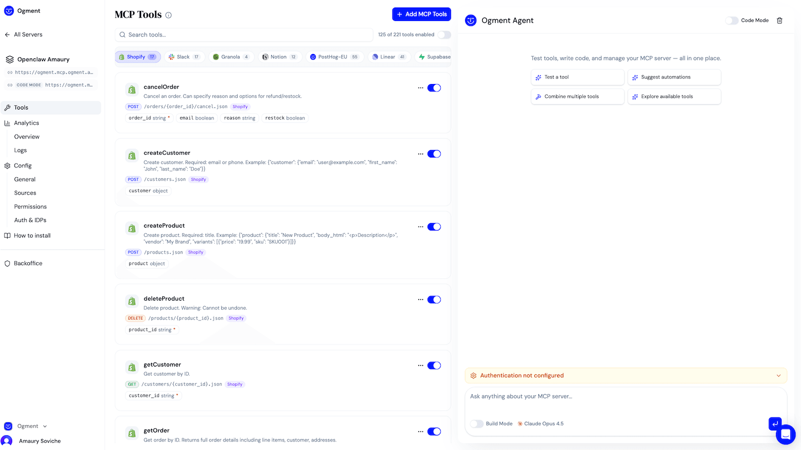 Ogment + Shopify