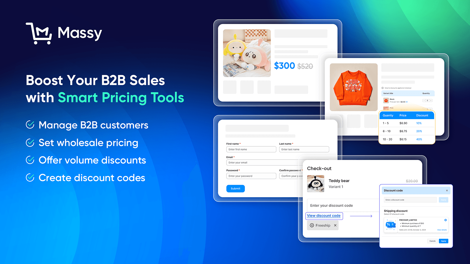 massy wholesale b2b pricing