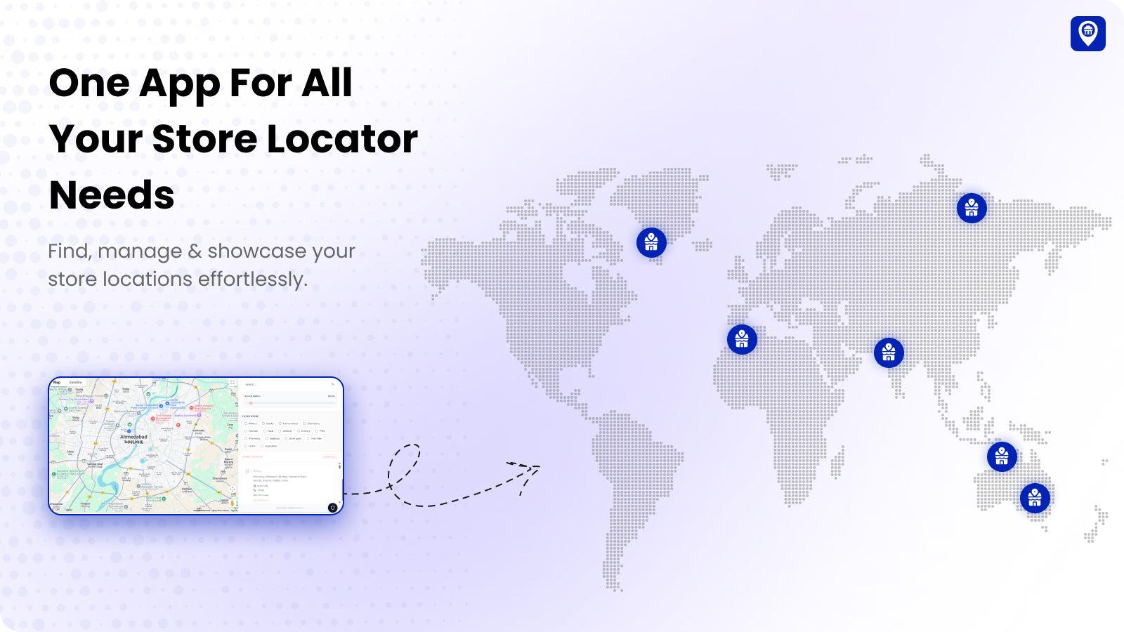 One App for all store locator needs