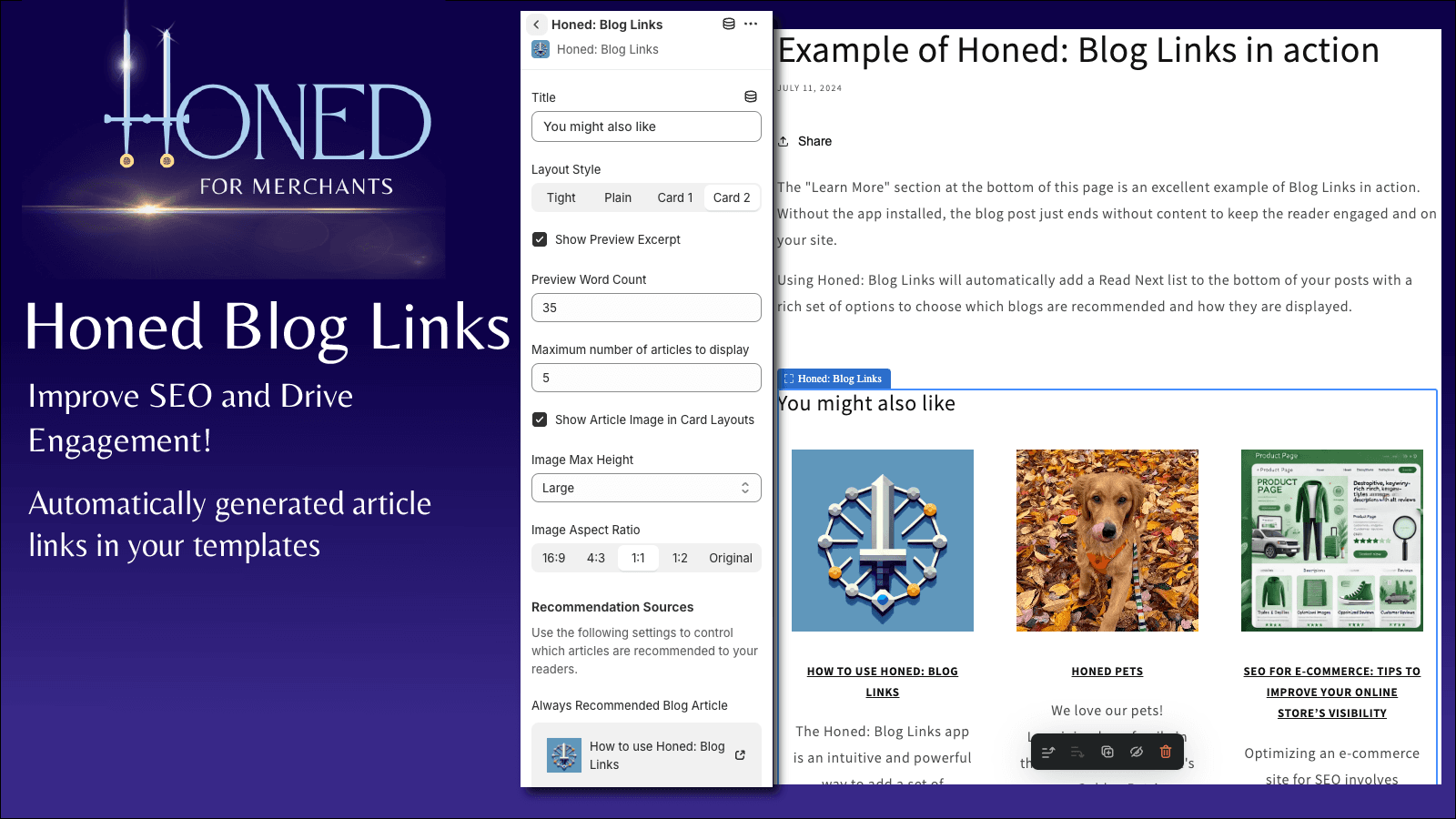 About Honed: Blog Links