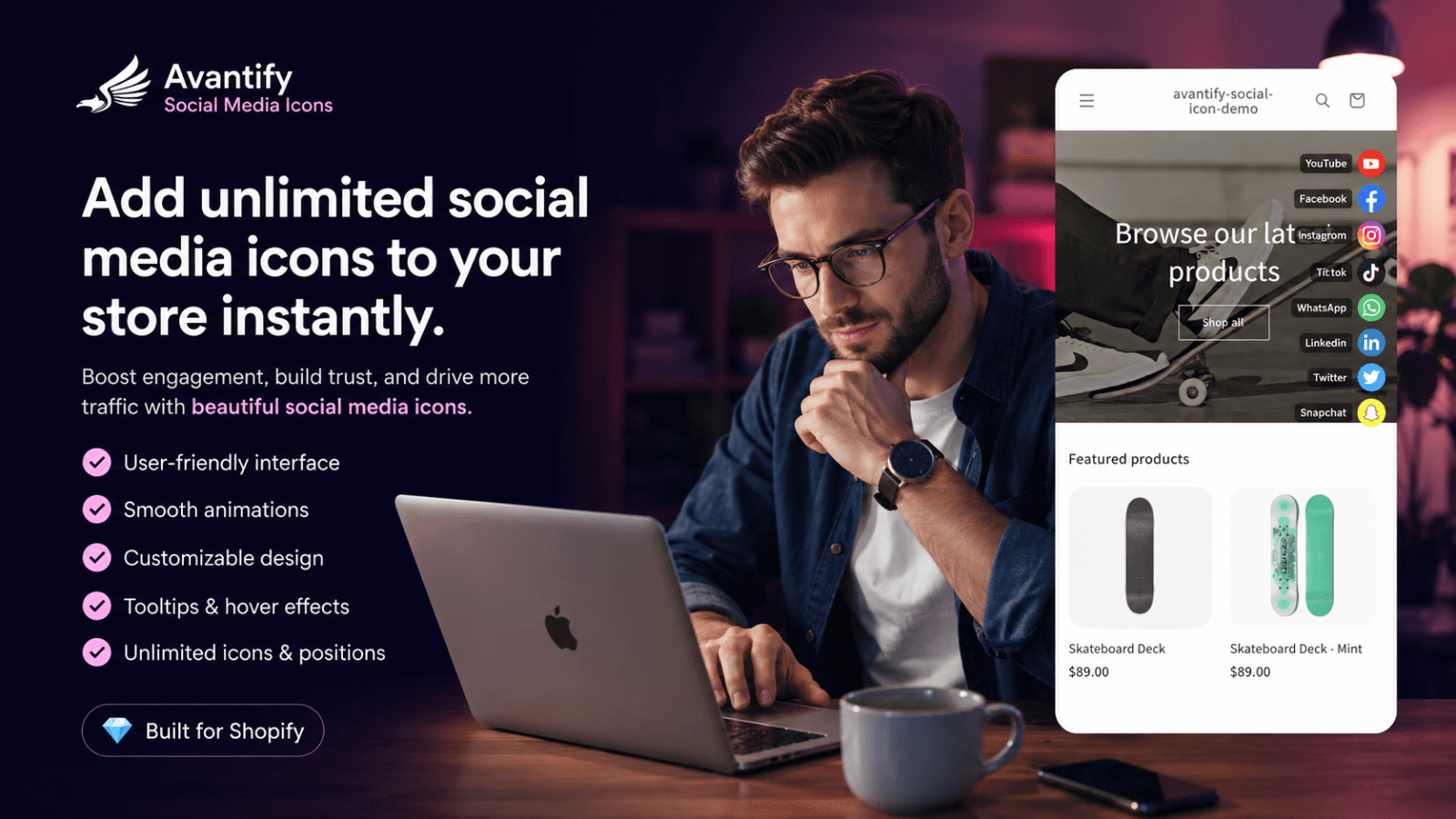 social-bar-icons free