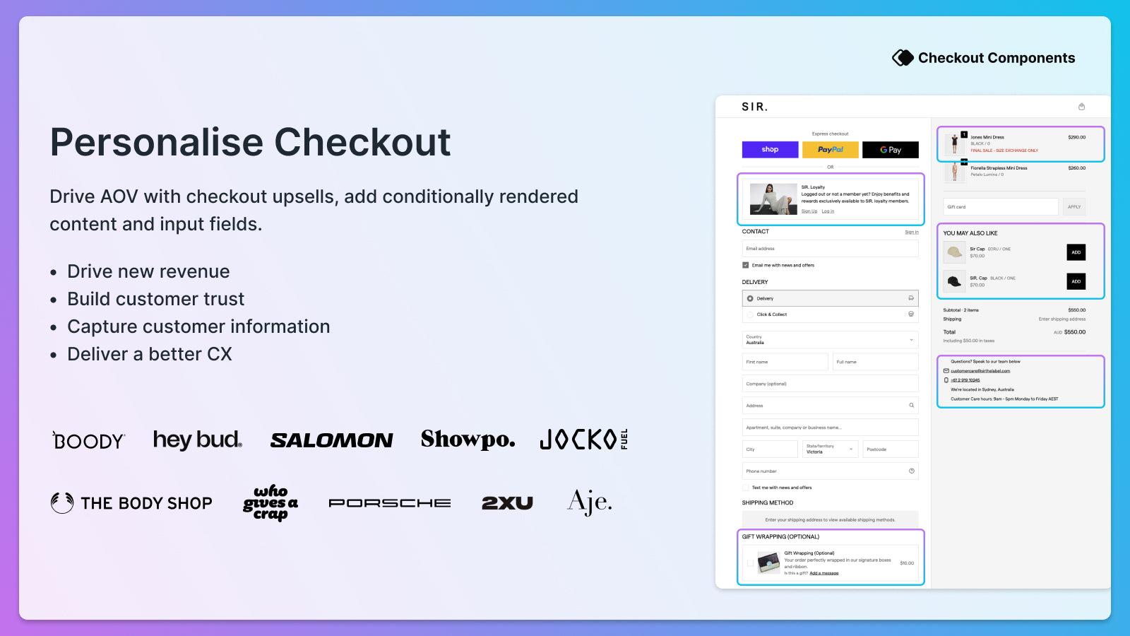 Top performing Checkout personalisation software