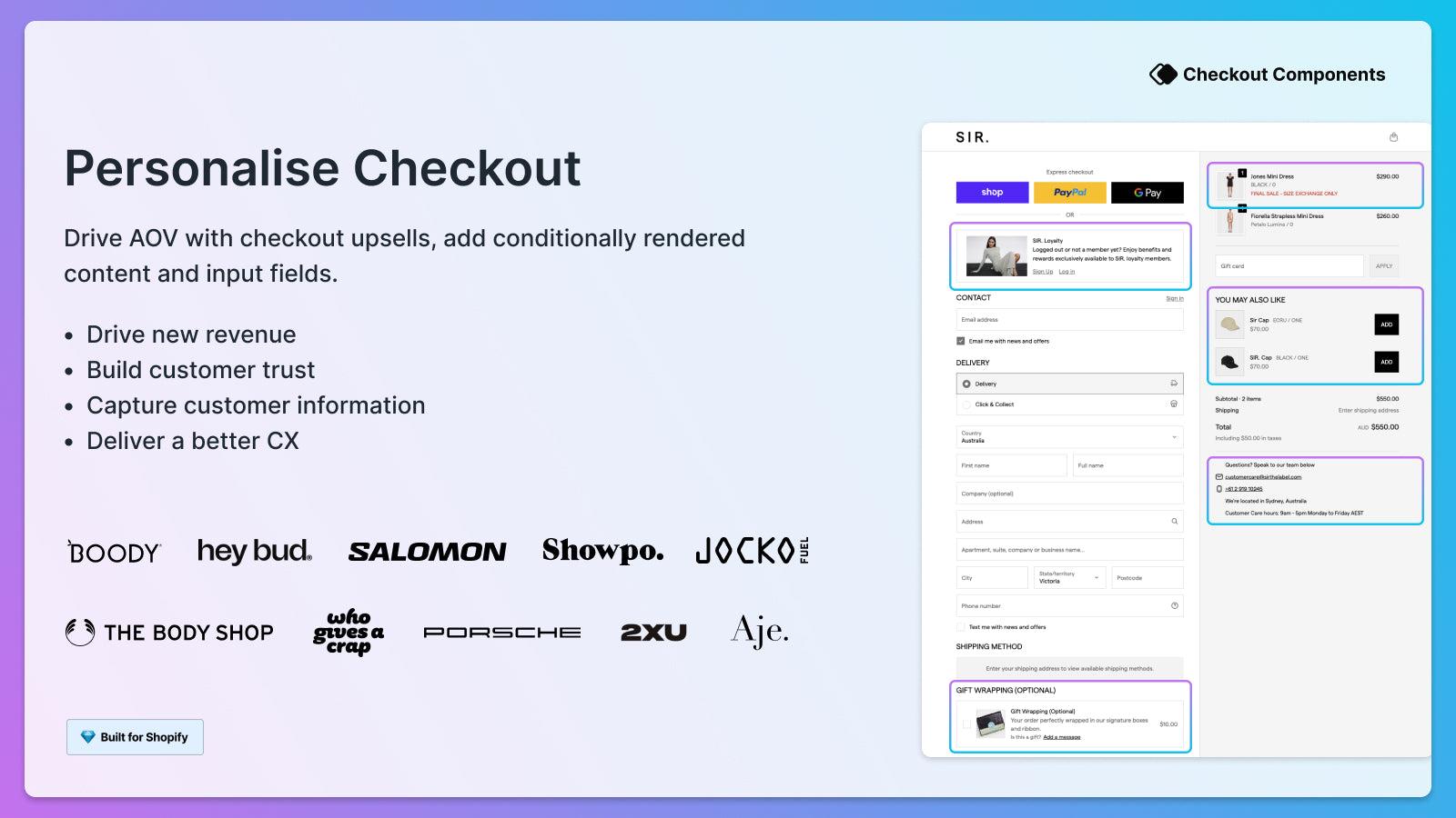 Top performing Checkout personalisation software