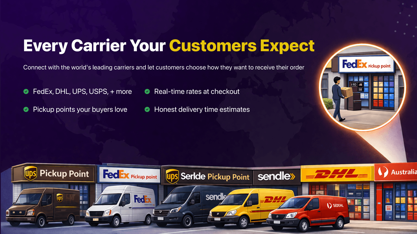 Shipping rate calculator with advanced shipping rules.