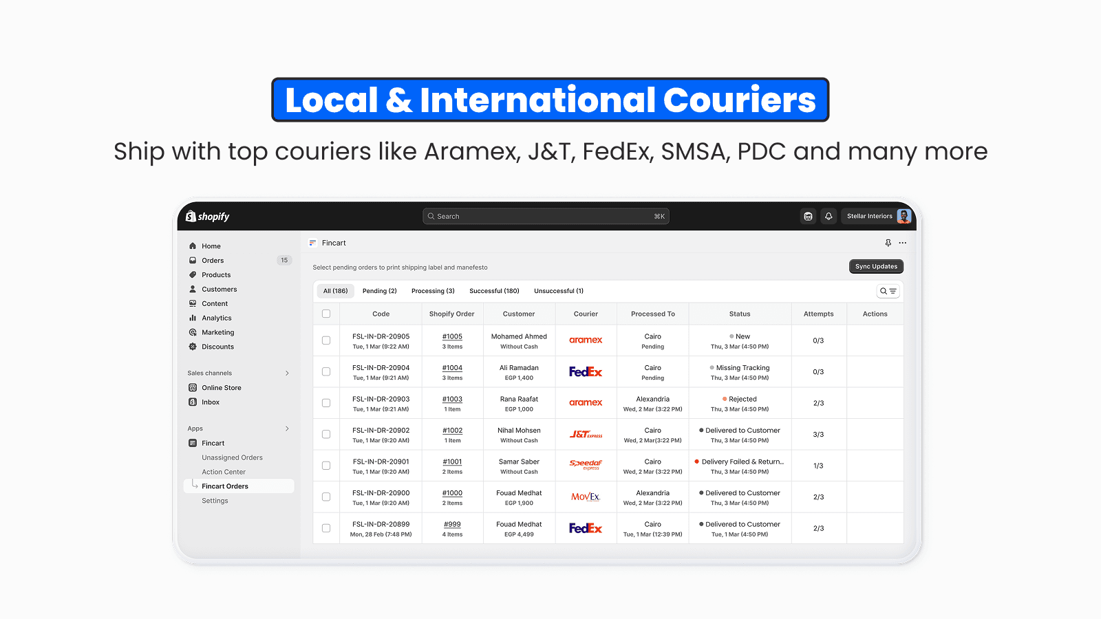 Local & International Couriers