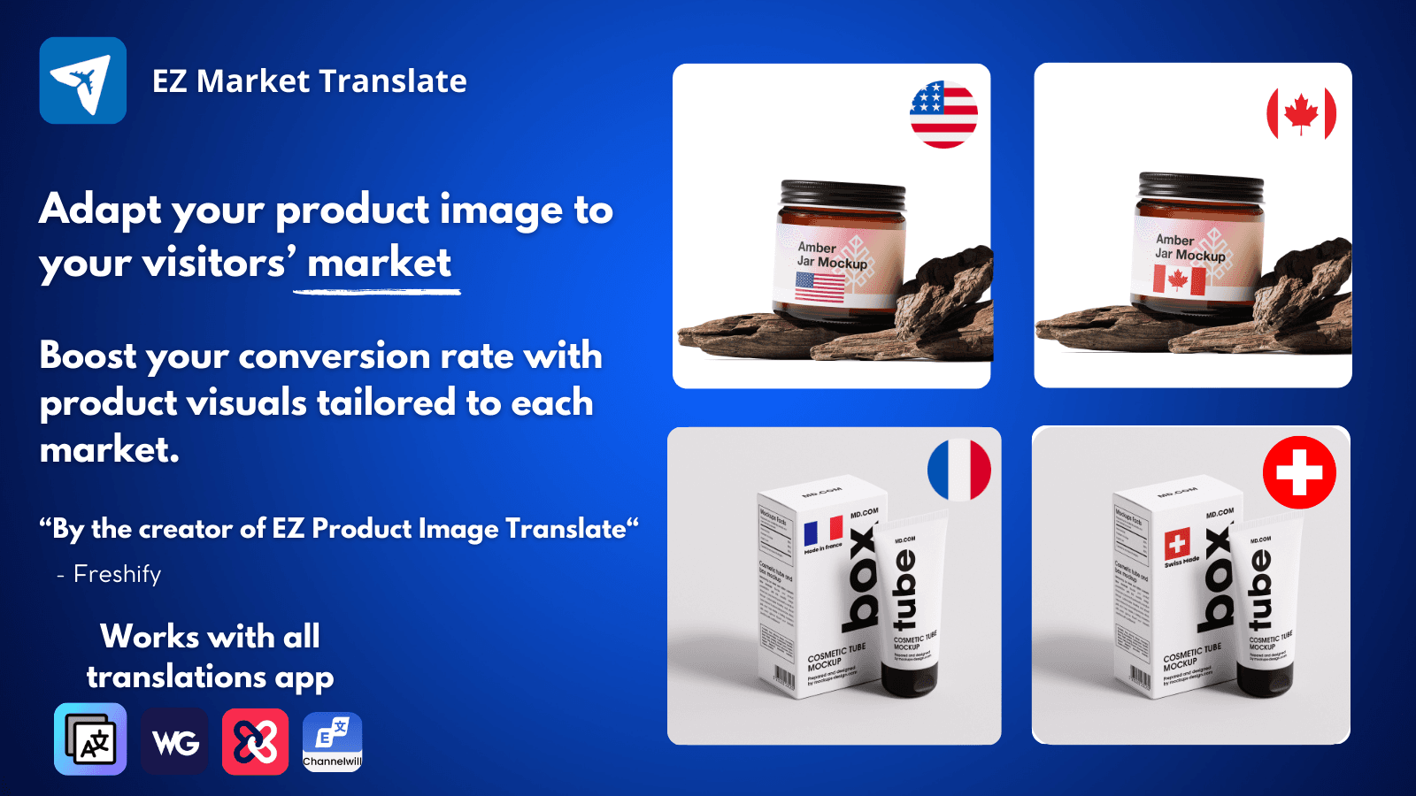 Adapt your product image to market of your Shopify store