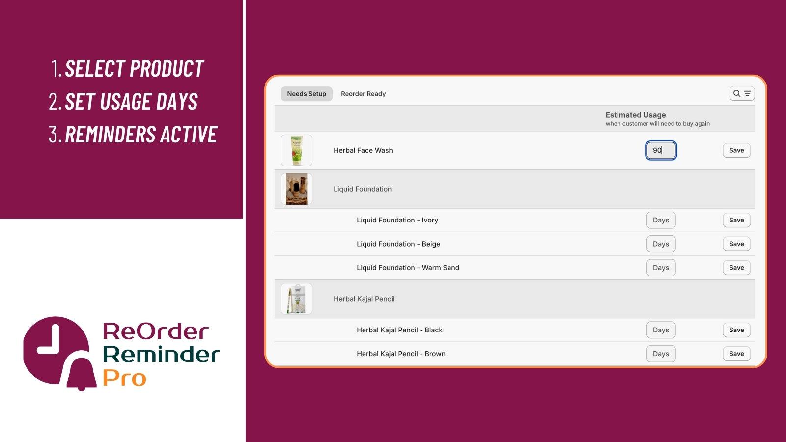 Intelligent, Automated Reorder Reminders