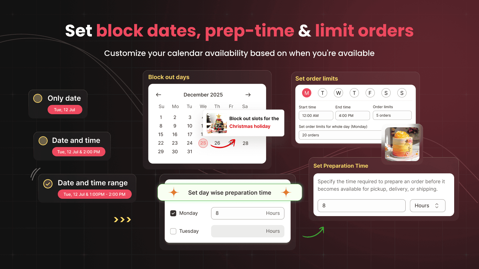 Local Delivery Date Store Pickup slot picker